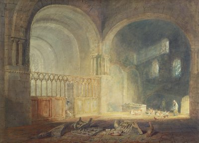 Transetto della Prioria di Ewenny, Glamorganshire, c.1797 da Joseph Mallord William Turner