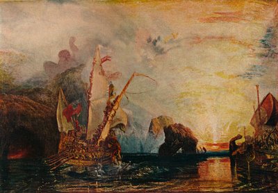 Ulisse deride Polifemo - Odissea di Omero, 1829, 1911 da Joseph Mallord William Turner
