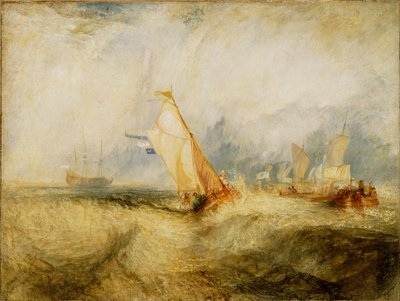 Van Tromp in giro per compiacere i suoi padroni - Navi in mare che si bagnano bene da Joseph Mallord William Turner