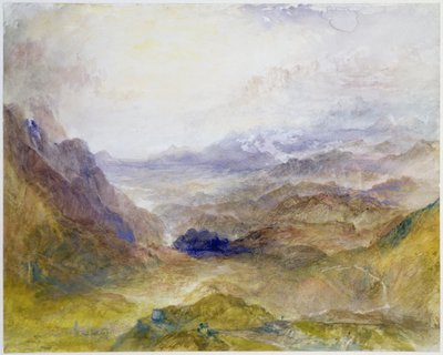 Vista lungo una valle alpina, probabilmente la Val d