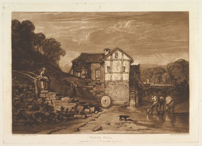 Mulino ad acqua Liber Studiorum, parte VIII, tavola 37, 1 febbraio 1812 da Joseph Mallord William Turner