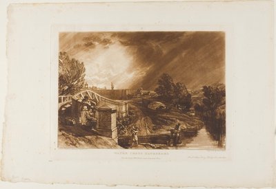 Raccoglitori di crescione, tavola 62 da Liber Studiorum da Joseph Mallord William Turner
