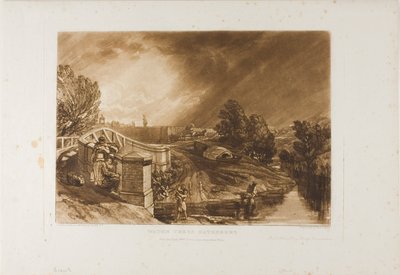 Raccoglitori di crescione, tavola 62 da Liber Studiorum da Joseph Mallord William Turner