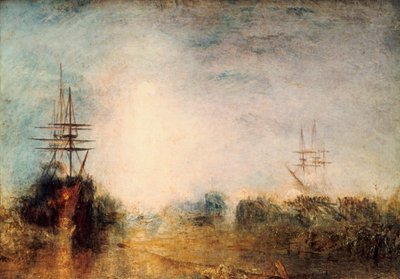 Baleniere che Bollono Grasso Intrappolate nel Ghiaccio, Cercando di Liberarsi, 1846 da Joseph Mallord William Turner