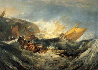 Naufragio di una nave da trasporto, c.1810 da Joseph Mallord William Turner