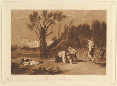 Giovani pescatori Liber Studiorum, parte VII, tavola 32 da Joseph Mallord William Turner