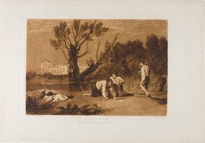 Giovani pescatori, tavola 32 da Liber Studiorum da Joseph Mallord William Turner
