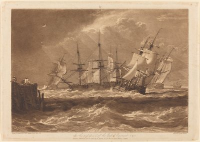 Navi in Brezza da Joseph Mallord William Turner and Charles Turner