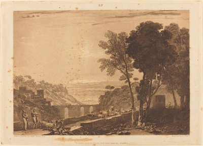 Il Ponte e le Capre da Joseph Mallord William Turner and Frederick Christian Lewis I