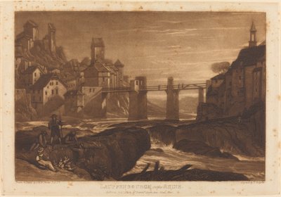 Lauffenbourgh sul Reno da Joseph Mallord William Turner and Thomas Hodgetts