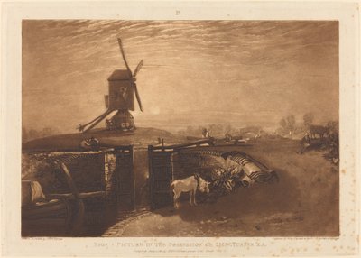 Mulino a Vento e Chiusa da Joseph Mallord William Turner and William Say