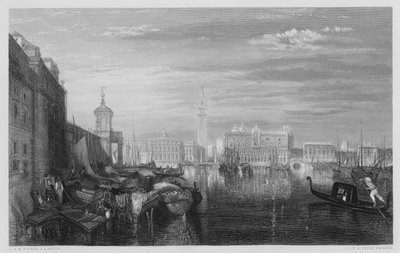Venezia, Il Canal Grande, dal dipinto nella Galleria Vernon da after Joseph Mallord William Turner