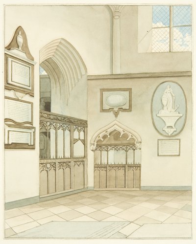 Fine del transetto sud della cattedrale di Bristol da Joseph Manning