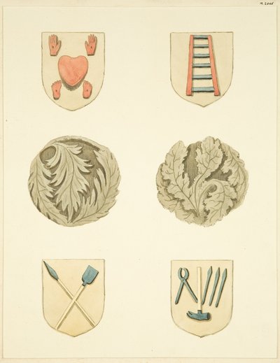 Pietre di volta (bossi) nel soffitto della Chiesa di Redcliffe da Joseph Manning