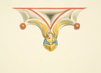 Uno dei cuspidi della tomba dei Canynges in St Mary Redcliffe da Joseph Manning