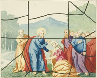 Vetrata in San Marco - Cristo e Maria Maddalena da Joseph Manning