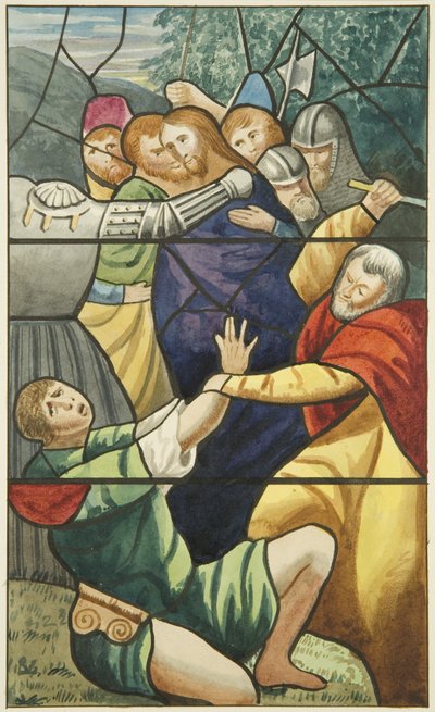 Vetrata nella Chiesa di San Marco - la cattura di Cristo da Joseph Manning