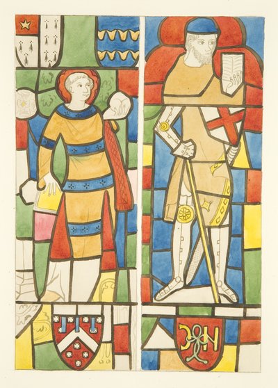 Vetrate nelle finestre nord e sud del coro della Cattedrale di Bristol da Joseph Manning