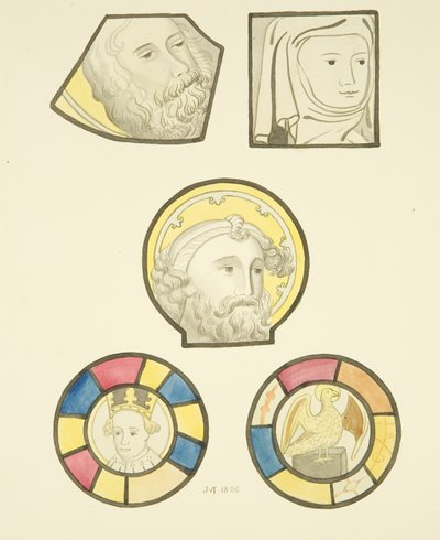Vetrata nella finestra nord della navata di St Mary Redcliffe da Joseph Manning