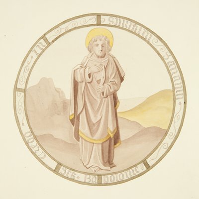 Vetrata nella cappella privata del Palazzo del Vescovo: San Bartolomeo da Joseph Manning