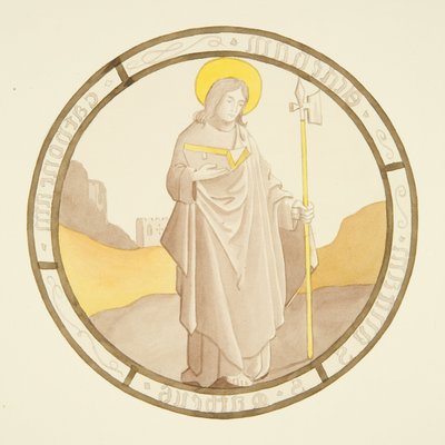 Vetrata nella cappella privata del Palazzo del Vescovo: San Matteo da Joseph Manning