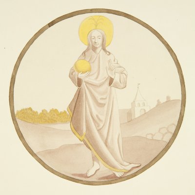 Vetrata nella cappella privata del palazzo del vescovo: Il Salvatore da Joseph Manning