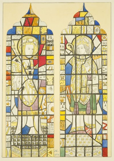Vetrata nella finestra sopra il Monumento di Canynges in St Mary Redcliffe da Joseph Manning