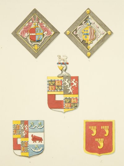 Tre scudi e due stemmi in San Giacomo da Joseph Manning