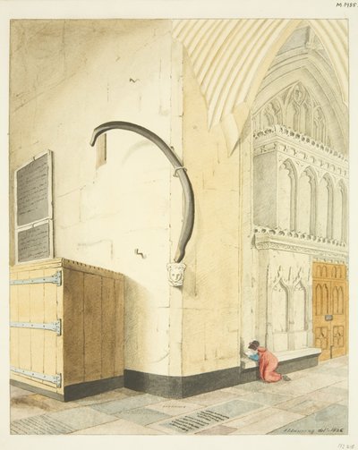 Costola di balena nella navata nord di St Mary Redcliffe da Joseph Manning