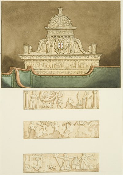 Monumento di William Bird (quasi oscurato dai seggi della Corporazione) in San Marco da Joseph Manning