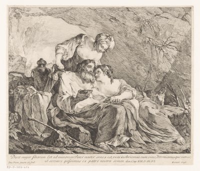 Lot e le sue figlie da Joseph Marie Vien (I)