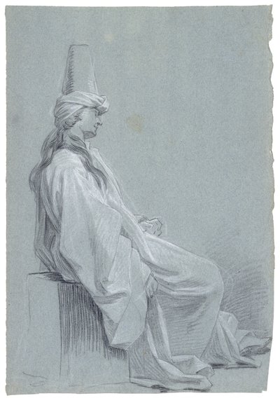 Un giovane seduto in costume orientale, 1748 da Joseph Marie Vien