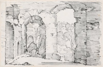 Passaggi ad arco di un edificio in rovina da Joseph Marie Vien
