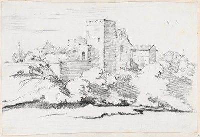 Edifici dietro il Vaticano da Joseph Marie Vien