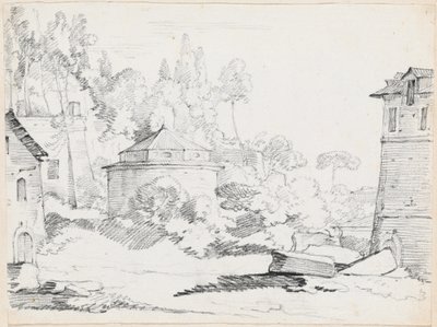 Paesaggio con la chiesa di San Teodoro da Joseph Marie Vien