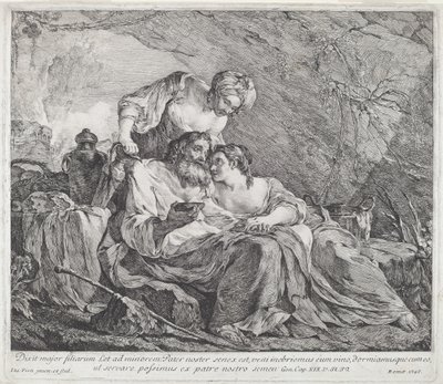 Lot e le sue figlie da Joseph Marie Vien