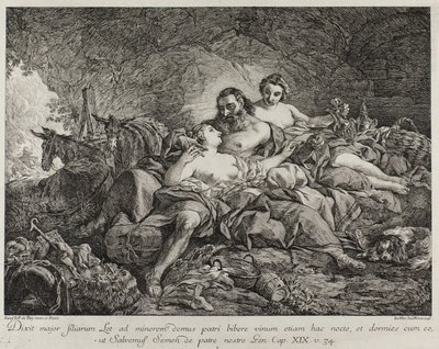 Lot e le sue figlie da Joseph Marie Vien