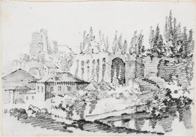 Rovine dei Palazzi Imperiali sul Colle Palatino da Joseph Marie Vien