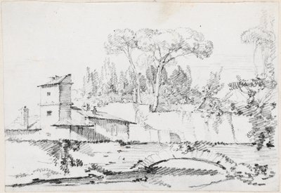 Veduta del Prato della Villa Borghese da Joseph Marie Vien