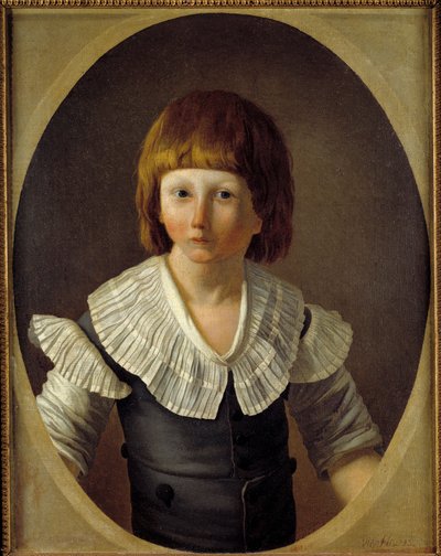 Ritratto di Luigi XVII (1785-1795) nella prigione del tempio da Joseph Marie, the Elder Vien
