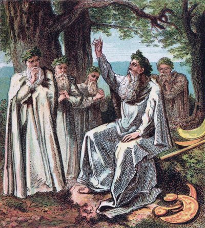 Druidi da: Immagini della storia inglese da Joseph Martin Kronheim