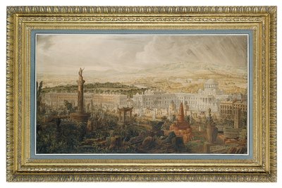 Progetto per il Palazzo di Waterloo, residenza cittadina proposta per il Duca di Wellington da Joseph Michael Gandy