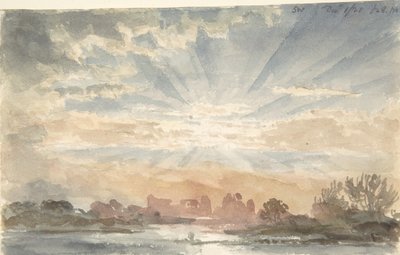 Paesaggio con sole nascente da Joseph Michael Gandy