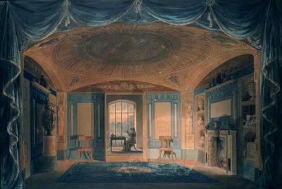 La sala colazioni, Pitzhanger Manor da Joseph Michael Gandy