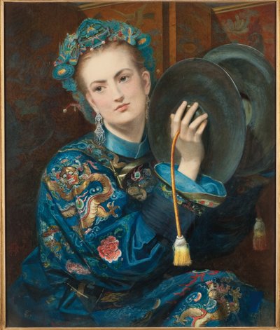 Una donna in costume orientale, 1866 da Joseph Middleton Jopling