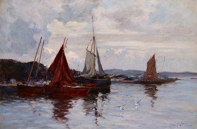 Barche da pesca nel porto da Joseph Milne