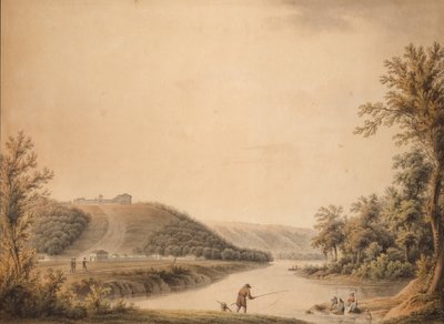 Veduta del Palazzo della tenuta di Kurakin a Nadezhdino, 1800 da Joseph Moessmer