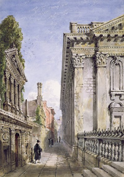 Passaggio della Senate House, Cambridge, 1843 da Joseph Murray Ince