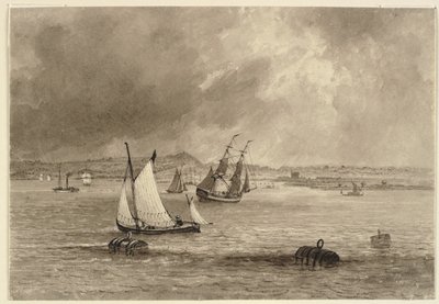 Navi al largo della costa da Joseph Murray Ince