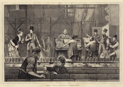 Una nuova opera, prova generale da Joseph Nash